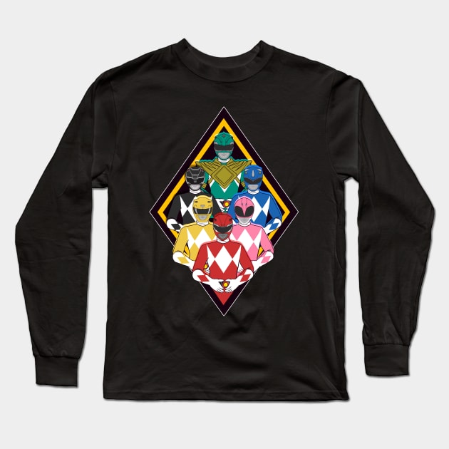 power rangers Long Sleeve T-Shirt by ekkimu